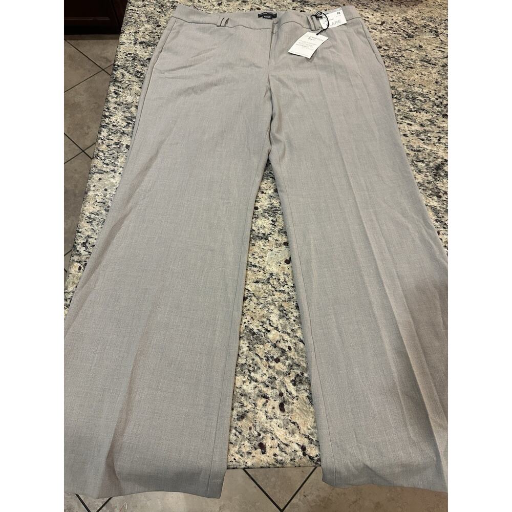 New York Company Stretch Trousers Beige Flare Dress Pants Womens Size 18 New